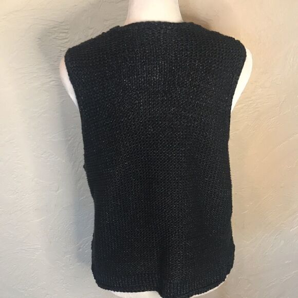 Gap black shimmer crocheted open beat cardi, size S! - Picture 6 of 8